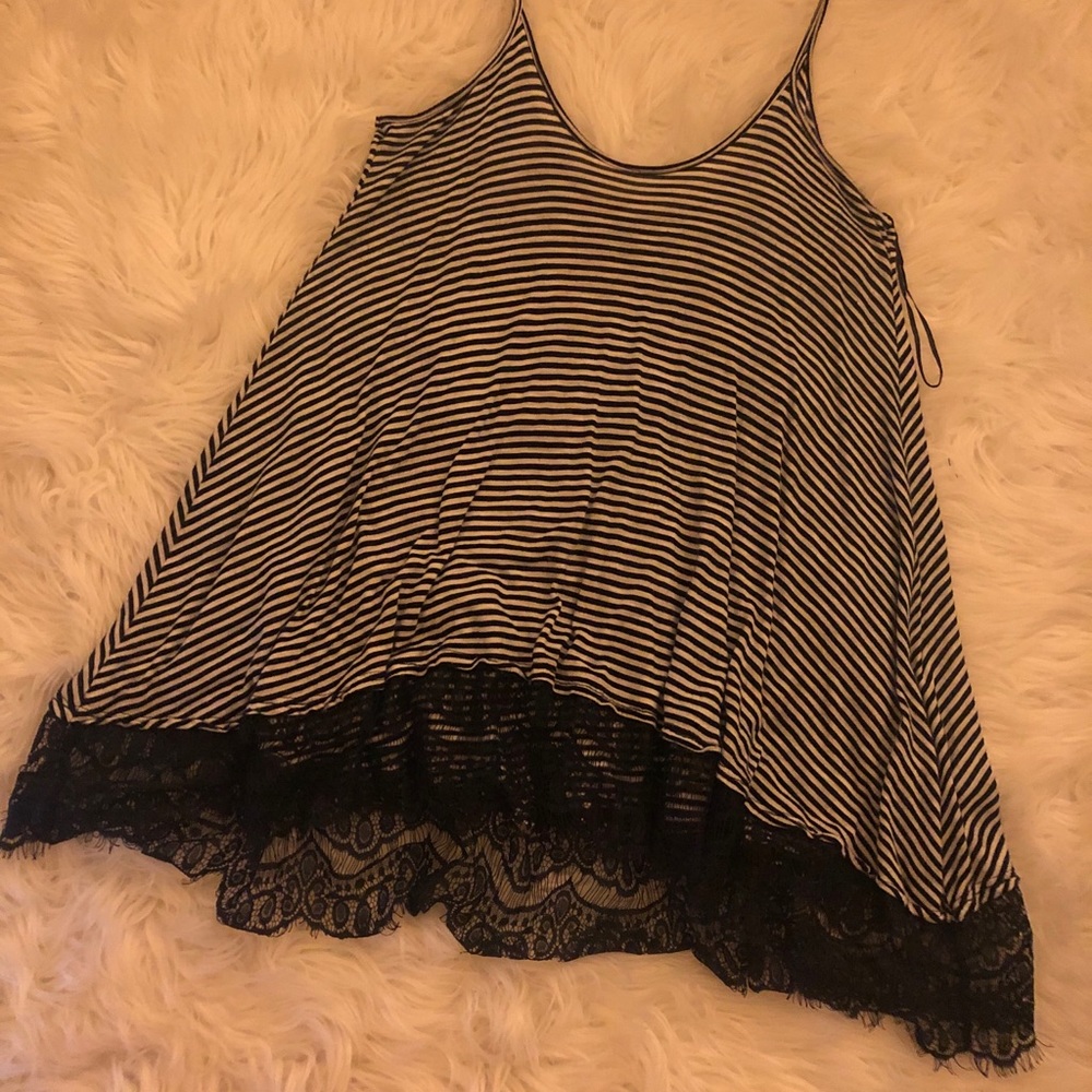Strappy Stripped Blouse